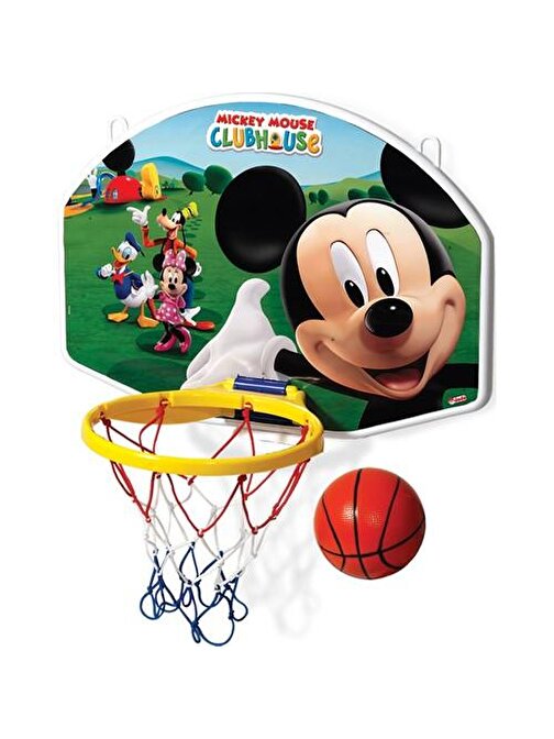 Nusrat Bilişim Mickey Mouse 01527 Park Bahçe İçin Plastik Büyük Basketbol Potası 4 - 6 Yaş
