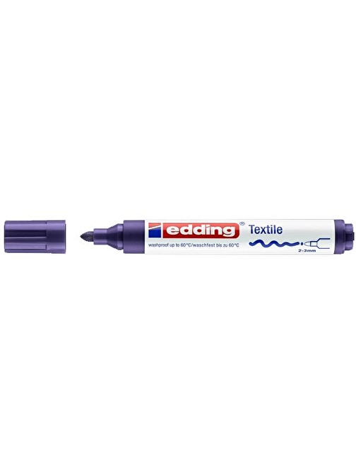 Edding T-Shırt Kalemi Yuvarlak Uçlu 2-3 Mm Mor 4500