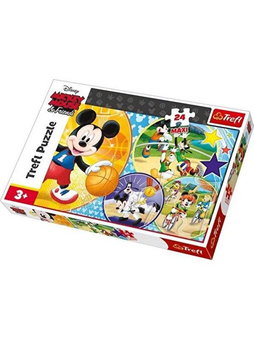 Trefl Puzzle 14291 Disney Playing Sports Dev Çocuk Puzzle 24 Parça 3+ Yaş