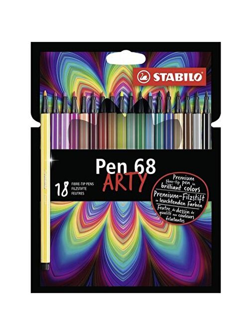 Stabilo Keçe Uçlu Boya Kalemi Pen 68 Arty 18 Renk