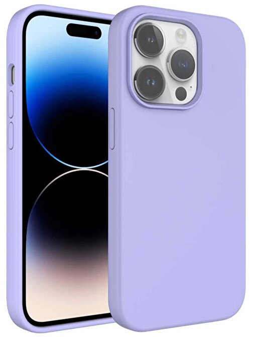 Ceponya iPhone 14 Pro Max Kılıf Sıvı Teknolojili Silinebilir Kamera Çıkıntılı Lansman Sert Silikon