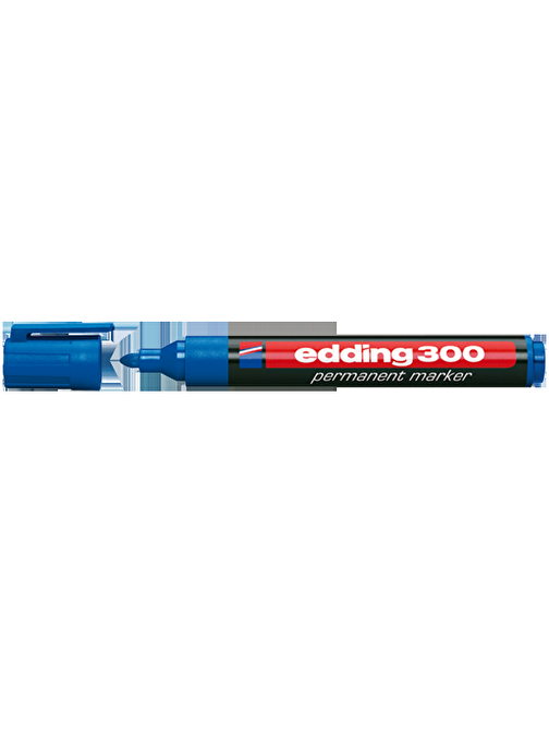 Edding 300 Yuvarlak Uçlu Markör Permanent Kalem 1.5-3 mm Mavi