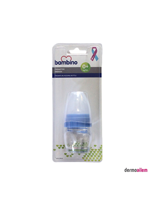 Bambino Prematüre Cam Biberon Mavi 30 ml