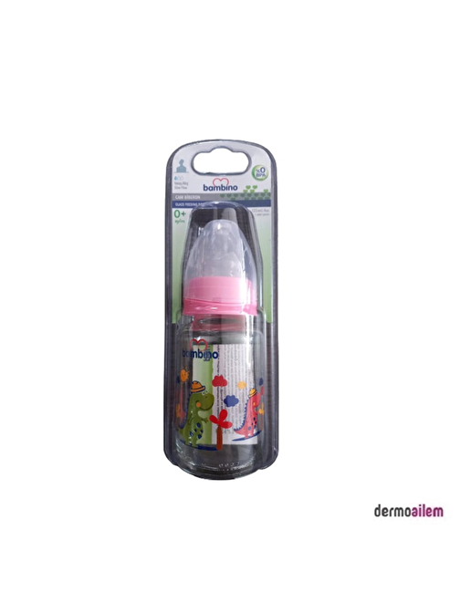 Bambino B011 Cam Pembe Biberon 125 ml