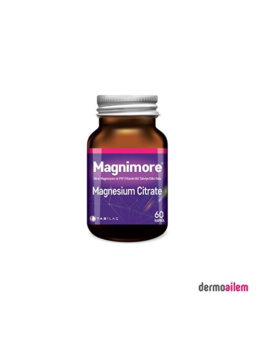 TAB İlaç Magnimore Magnezyum Sitrat 60 Kapsül