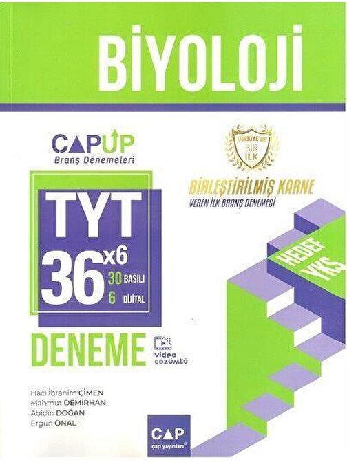 Tyt Biyoloji 30 X 6 Up Deneme Çap Yayınları