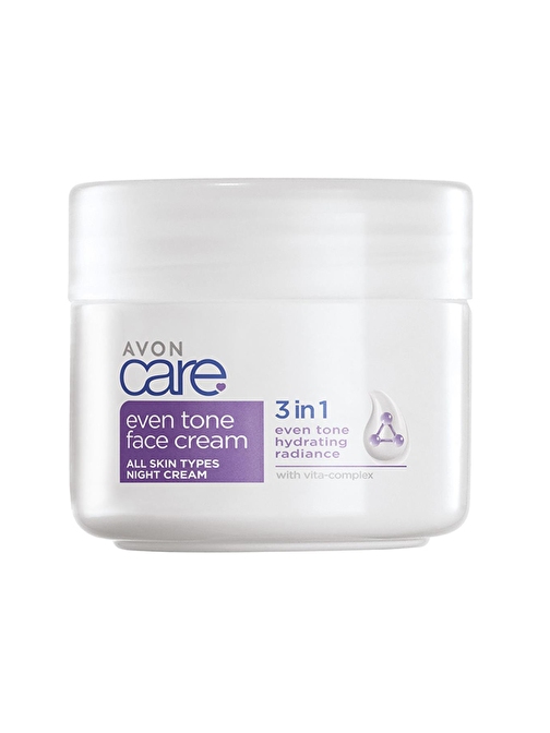 Avon Care 3 in 1  Even Tone Vita Complex  Gece Yüz Kremi 100 ml