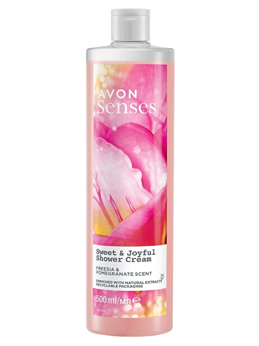 Avon Senses Sweat & Joyful Frezya Ve Nar Kokulu Krem Duş Jeli 500 ml