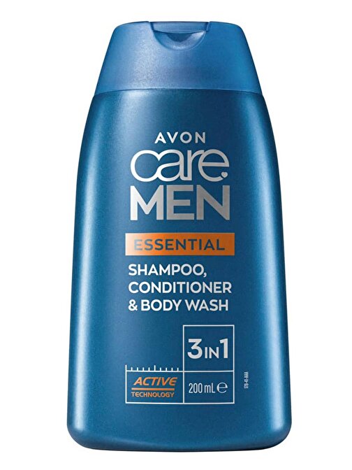 Avon Care Men Essential 3’Ü 1 Arada Sampuan Bakım Kremi Ve Duş Jeli 200 ml