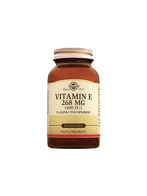 Solgar Vitamin E 268 Mg 400 Iu 50 Kapsül