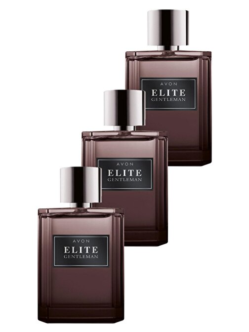 Avon Elite Gentleman Erkek Parfüm Edt 75 Ml. Üçlü Set
