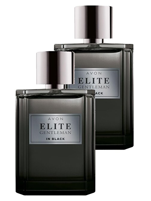 Avon Elite Gentleman İn Black Erkek Parfüm Edt 75 Ml. İkili Set