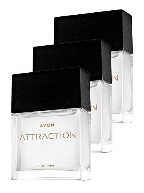 Avon Attraction Erkek Parfüm Edt 30 Ml. Üçlü Set