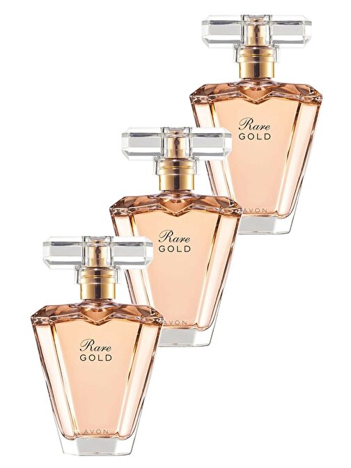Avon Rare Gold Kadın Parfüm Edp 50 ml Üçlü Set