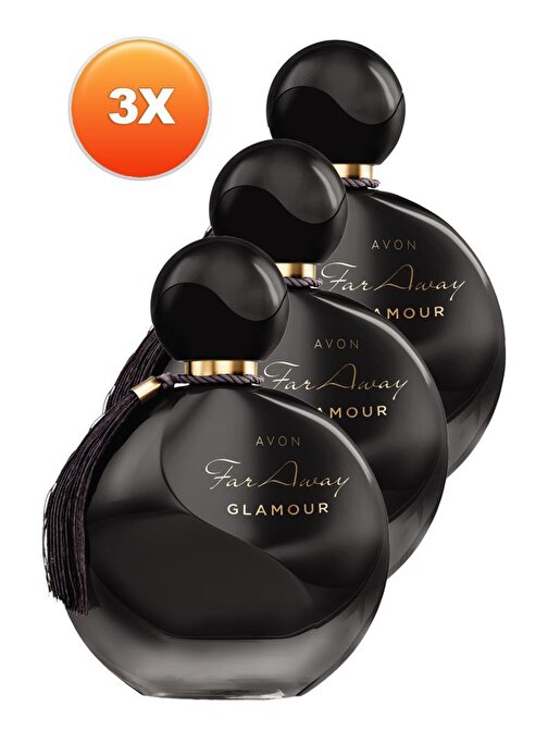 Avon Far Away Glamour Kadın Parfüm Edp 50 ml Üçlü Set