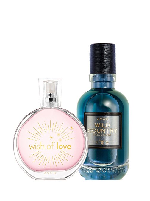 Avon Wild Country Freedom Erkek Parfüm ve Wish Of Love Kadın 2'li Parfüm Setleri