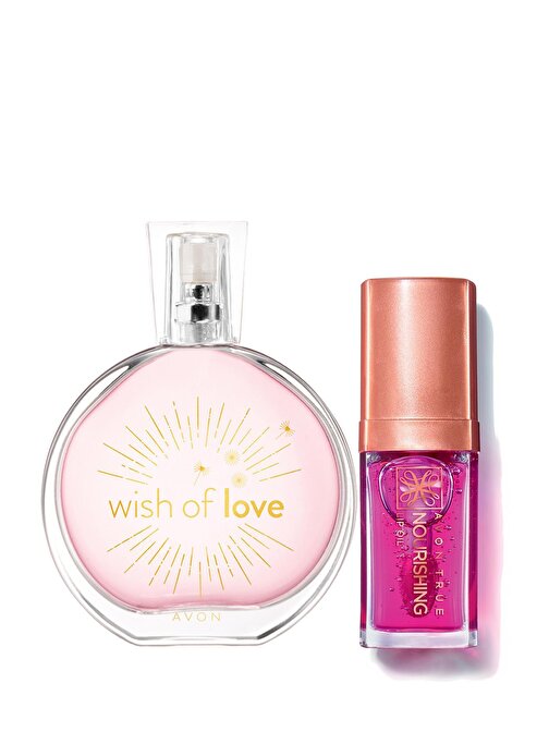 Avon Wish Of Love Kadın Parfüm ve Besleyici Dudak Yağı 2'li Parfüm Setleri