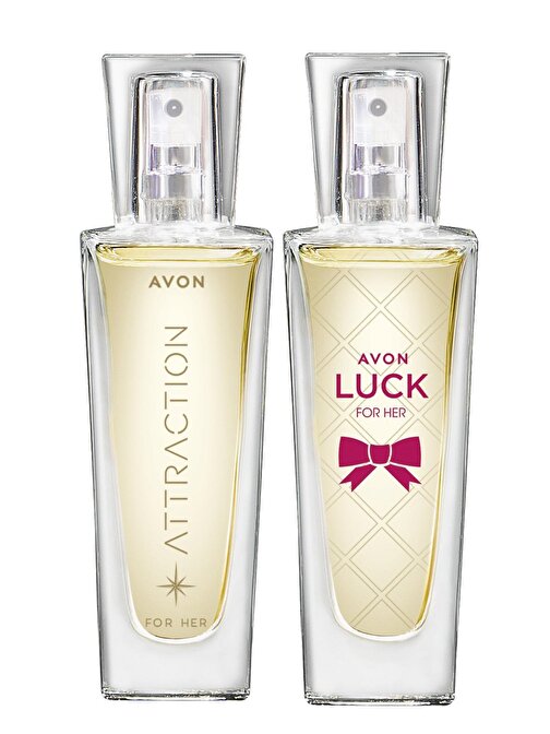 Avon Attraction Luck Kadın Parfüm Edp 30 ml ve Kadın Parfüm Edp 30 ml 2'li Parfüm Setleri