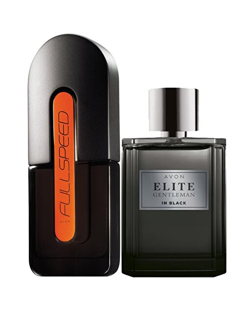 Avon Full Speed ve Elite Gentleman in Black Erkek Parfüm Edt 75 ml 2'li Parfüm Setleri