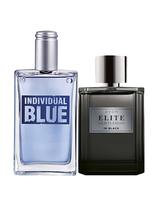 Avon Individual Blue ve Elite Gentleman in Black 2'li Parfüm Setleri