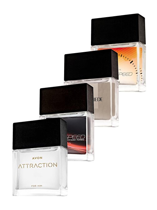 Avon Full Speed, Black Suede, Full Speed Max Turbo ve Attraction Erkek 3'lü Parfüm Setleri