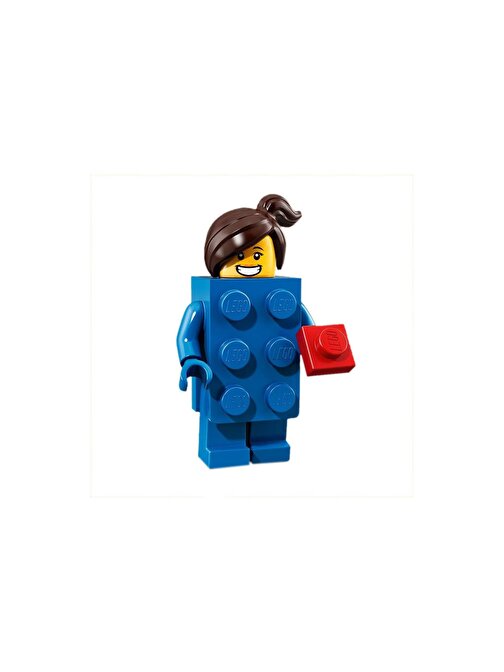 Lego 71021 Minifigure Series 18 - 3 Brick Suit Girl Minifigür Yaratıcı Bloklar 5 Parça Plastik Figür