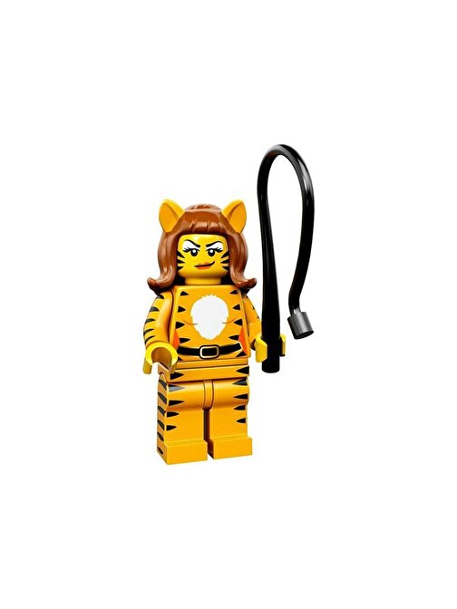 Lego Minifigür 71010 - Seri 14 Monsters - Tiger Woman Minifigür Yaratıcı Bloklar 5 Parça Plastik Figür