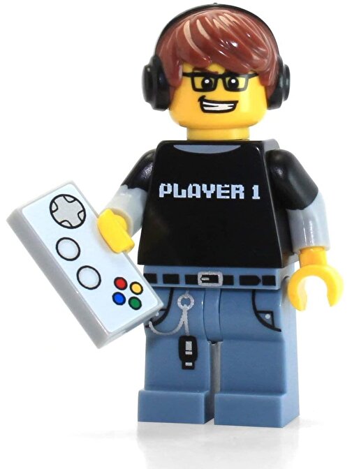 Lego Minifigür - Seri 12 Video Game Guy 71007