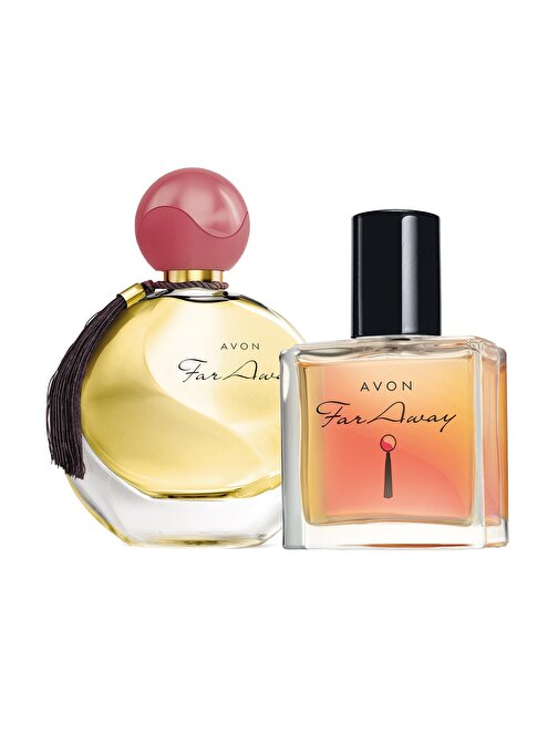 Avon Far Away Kadın Parfüm Edp 50 ml. ve 30 ml. 2'li Parfüm Setleri