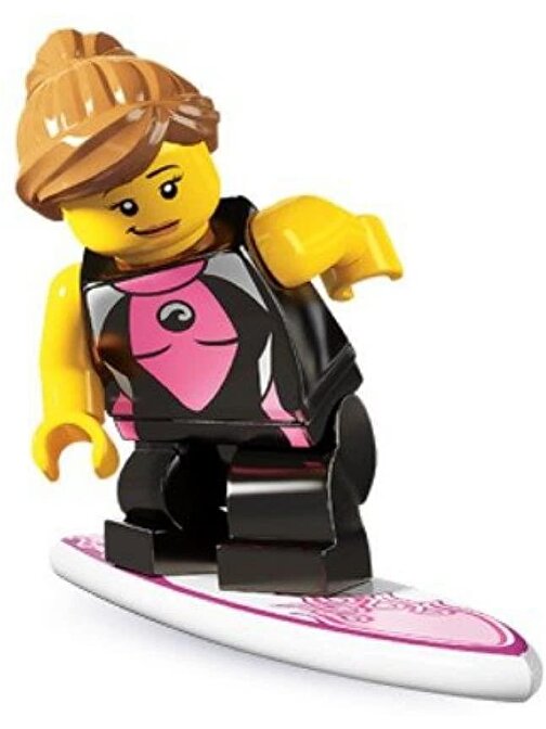 Lego Minifigür - Seri 4 Surfer Girl 8804