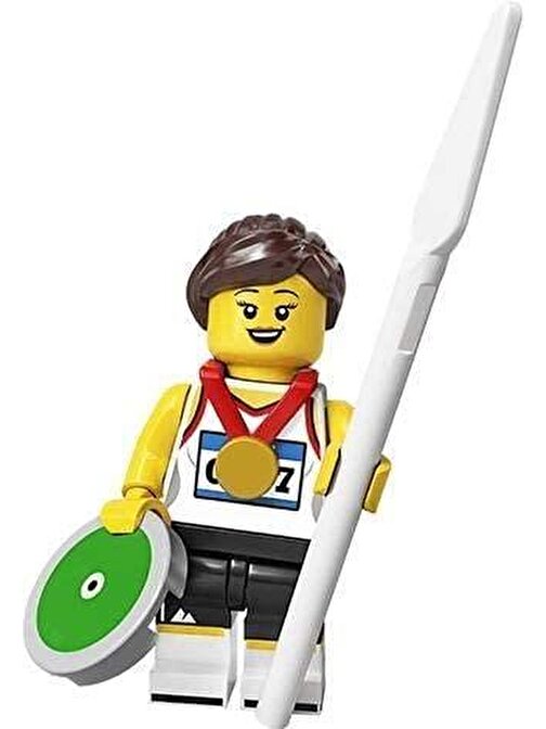 Lego Minifigür Seri 20 - 71027 - Athlete Minifigür Yaratıcı Bloklar 5 Parça Plastik Figür