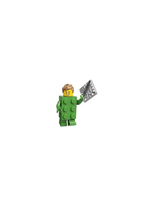 Lego Minifigür Seri 20 - 71027 - Brick Costume Guy Minifigür Yaratıcı Bloklar 5 Parça Plastik Figür