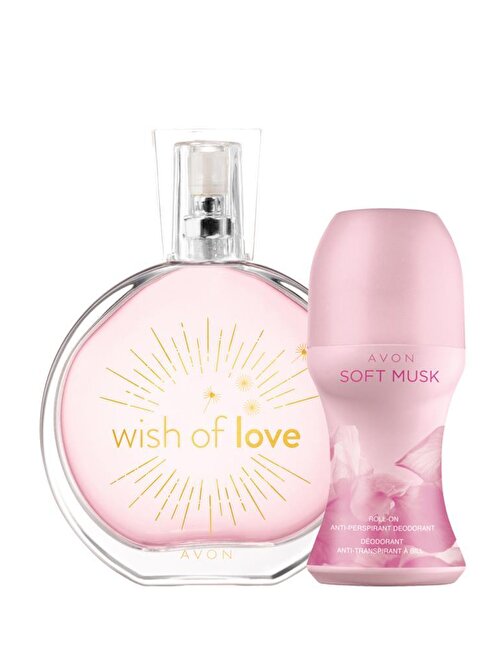 Avon Wish Of Love Kadın Parfüm ve Soft Musk Rollon 2'li Parfüm Setleri