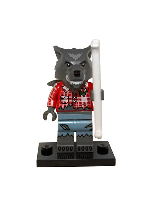 Lego Minifigür 71010 - Seri 14 Monsters - Wolf guy Minifigür Yaratıcı Bloklar 5 Parça Plastik Figür