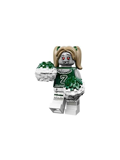 Lego Minifigür 71010 - Seri 14 Monsters - Zombie Cheerleader Minifigür Yaratıcı Bloklar 5 Parça Plastik Figür