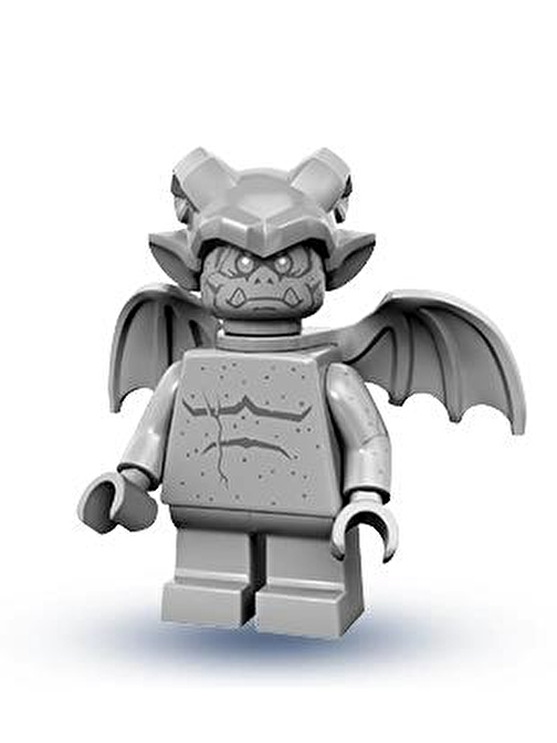 Lego Minifigür 71010 - Seri 14 Monsters - Gargoyle Minifigür Yaratıcı Bloklar 5 Parça Plastik Figür