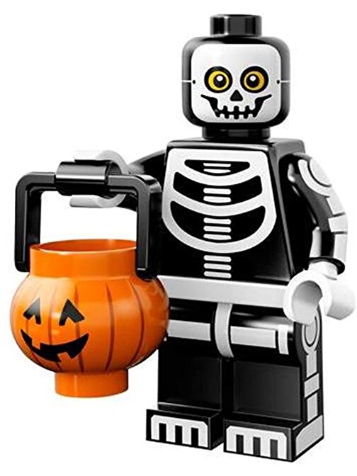 Lego Minifigür 71010 - Seri 14 Monsters - Skeleton Guy Minifigür Yaratıcı Bloklar 5 Parça Plastik Figür