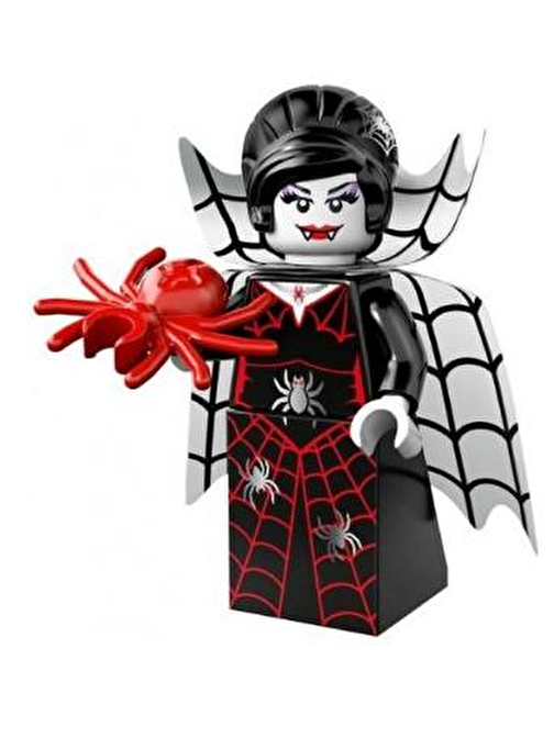 Lego Minifigür 71010 - Seri 14 Monsters - Spider Lady Minifigür Yaratıcı Bloklar 5 Parça Plastik Figür