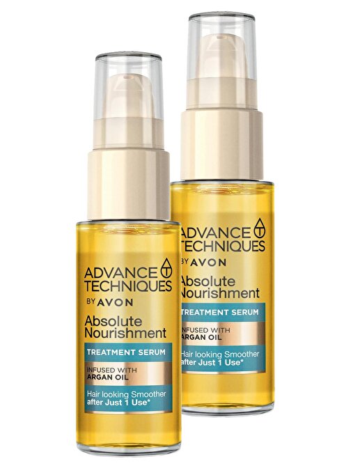 Avon Advance Techniques Argan Yağı Içeren Besleyici Saç Serumu 30 ml İkili Set