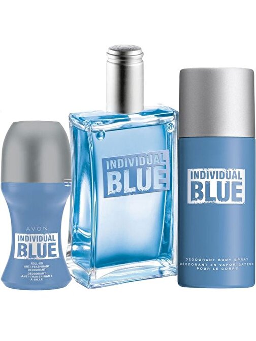 Avon Individual Blue Deodorant Rollon 3lü Parfüm Setleri