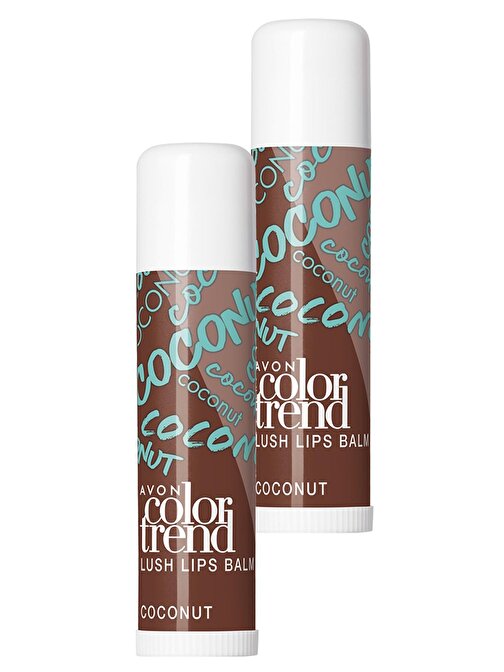 Avon Color Trend Lush Hindistan Cevizi Aromalı Nemlendirici Ve Koruyucu Renksiz Stick Dudak Bakımı x 2 Adet