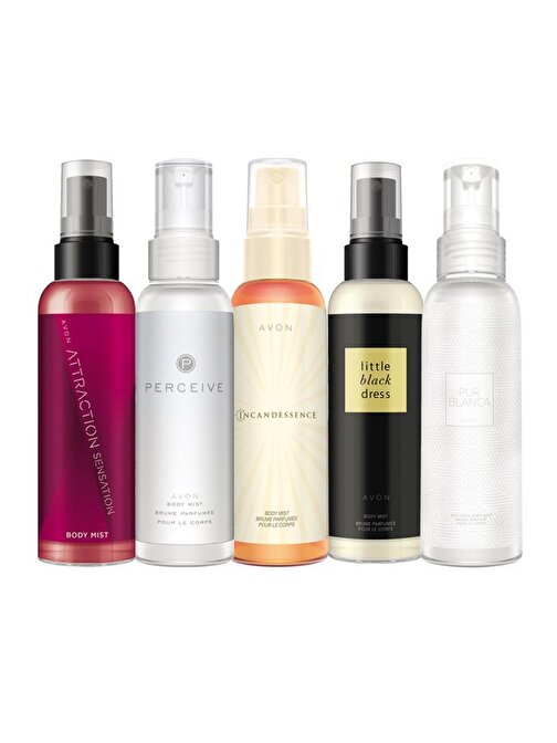 Avon Body Mist Parfümlü Vücut Spreyleri Beşli Paket