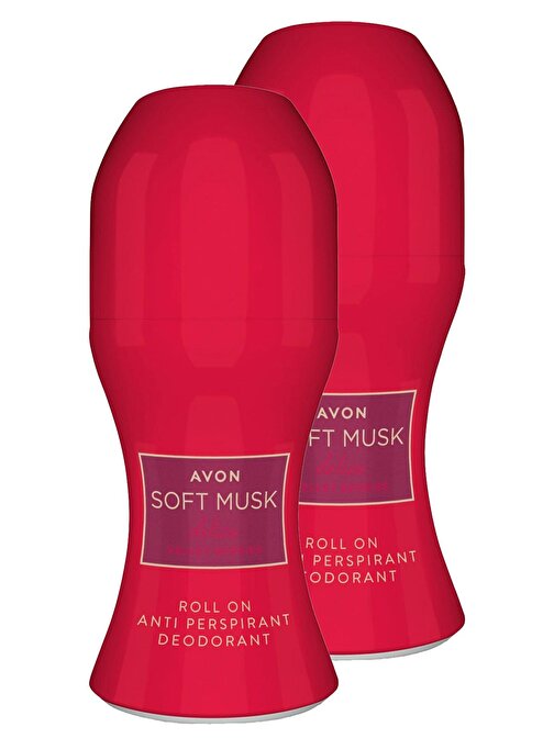 Avon Soft Musk Delice Velvet Berries Kadın Rollon 50 Ml. İkili Set