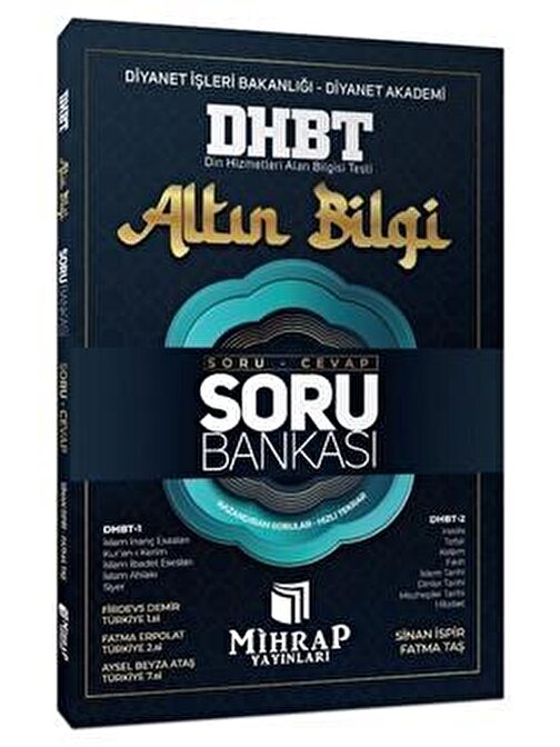 Akm Kitap DHBT Altın Bilgi Soru Cevap Soru Bankası Mihrap Yayınları