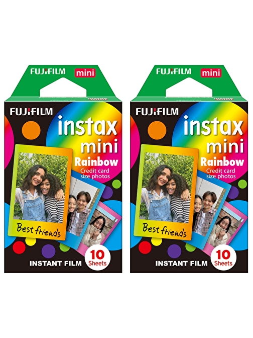 Instax mini Rainbow 10x2 Film Seti