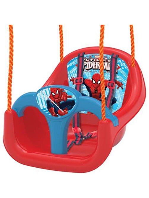 Dede Spiderman Park Bahçe İçin Çocuk Plastik Salıncak 4 - 6 Yaş