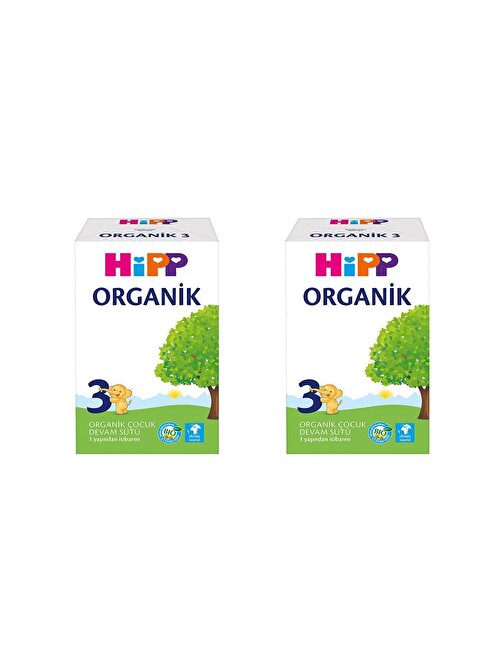 Hipp 3 Organik 2 x 600 gr Bebek Devam Sütü