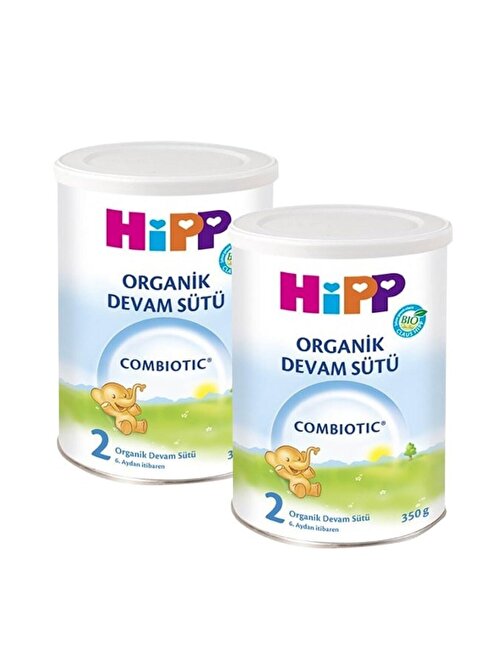 Hipp 2 Organic Combiotic Yağsız Laktozlu 2 x 350 gr Bebek Devam Sütü
