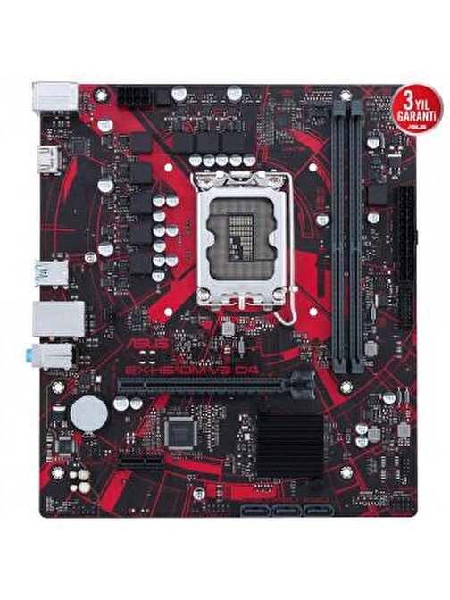 Asus Prime H61 LGA 1700 DDR4 3200 MHz ATX Masaüstü Bilgisayar Intel Uyumlu Anakart