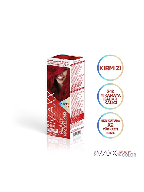 Maxx Deluxe Yarı Kalıcı Mix Boya Kırmızı